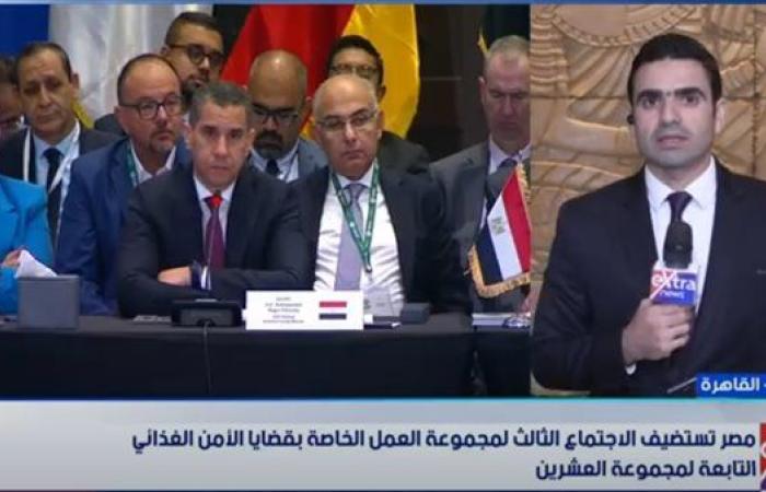 إكسترا نيوز: اجتماعات مكثفة لمجموعة العشرين لبحث الأمن الغذائي وسط تحديات عالمية