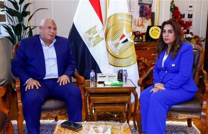 وزيرة التنمية المحلية تبحث مع محافظ الوادي الجديد الموقف التنفيذي للمشروعات التنموية والخدمية