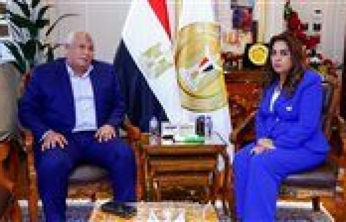 وزيرة التنمية المحلية تبحث مع محافظ الوادي الجديد الموقف التنفيذي للمشروعات التنموية والخدمية