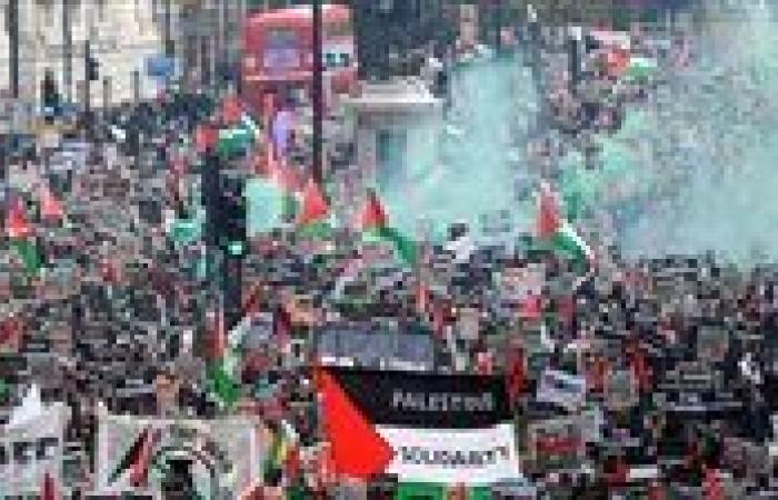 مئات المعتقلين في لندن خلال مظاهرات داعمة لفلسطين