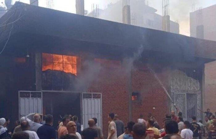 السيطرة على حريق بمخزن مواد غذائية بالقناطر الخيرية