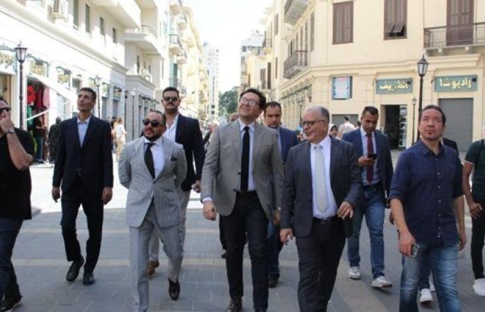 وزير الثقافة يتفقد أعمال تطوير شارع النبي دانيال بالإسكندرية