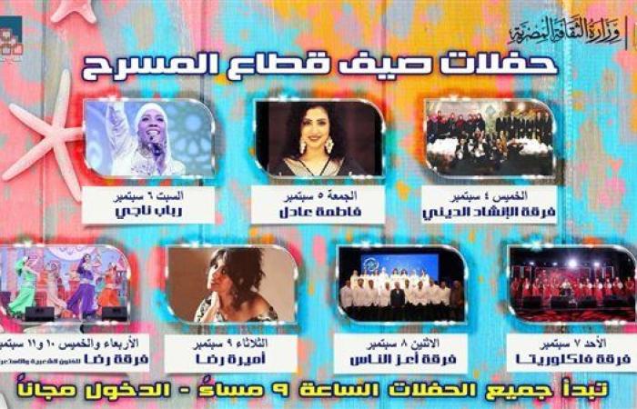 غدا.. "أميرة رضا" تحيي الليلة الثالثة عشرة لـ "صيف قطاع المسرح"