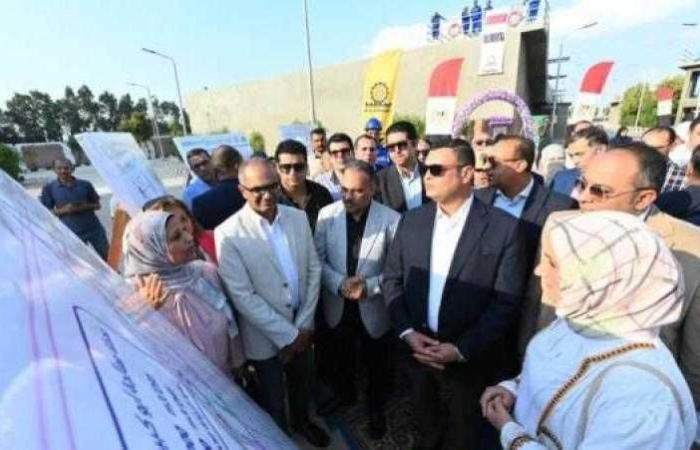 وزير الإسكان ومحافظ الشرقية يتفقدان محطة معالجة صرف صحي أبوكبير بمحافظة الشرقية