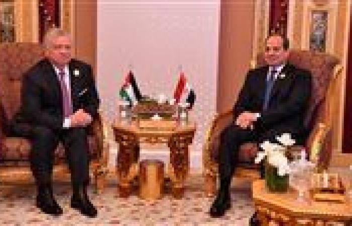 الرئيس السيسي وملك الأردن: اعتداء إسرائيل على قطر انتهاك صارخ لسيادة دولة شقيقة
