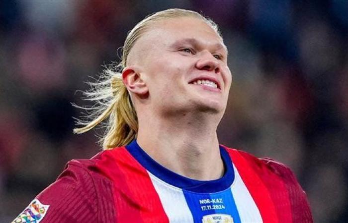 هاتريك هولاند يمنح النرويج الأفضلية على مولدوفا في الشوط الأول
