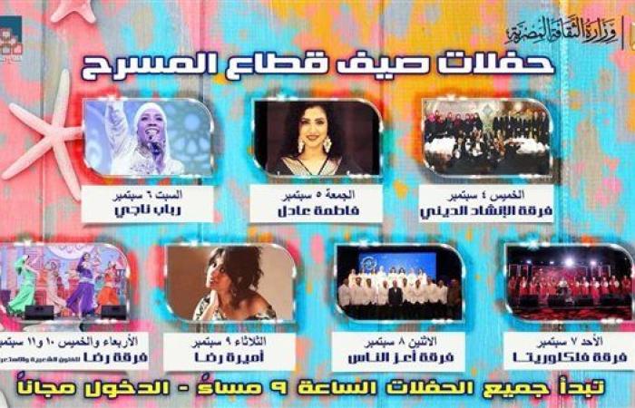 فرقة "رضا" تحيي ليلتين فى ختام "صيف قطاع المسرح"