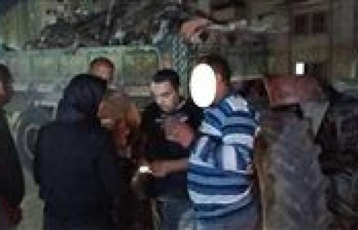 ضبط والتحفظ علي جرار زراعي محمل بالمخلفات تمهيدا لالقائها بأماكن غير مخصصه لذلك بالمنوفية
