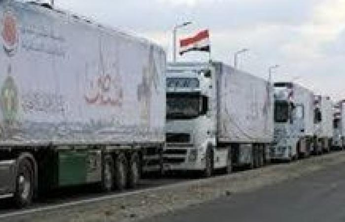 الاحتلال يعرقل دخول القافلة الإغاثية الـ34 عبر كرم أبو سالم