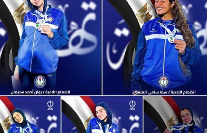 لاعبات سموحة ضمن صفوف منتخب مصر للهوكي في بطولة إفريقيا