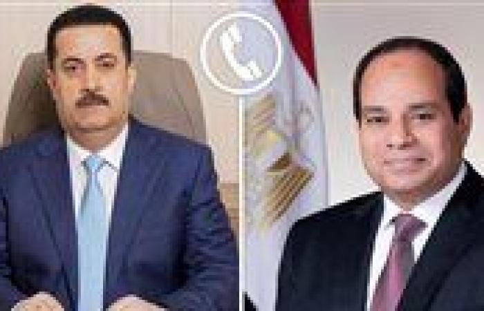 الرئيس السيسي يبحث سُبل تعزيز العلاقات الثنائية بين مصر والعراق