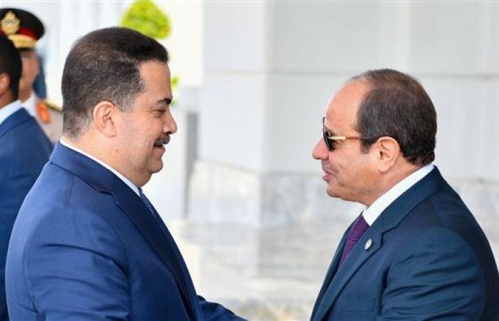 الاعتداء الاسرائيلي على قطر والملف النووى الإيرانى.. يتصدران مباحثات السيسي ورئيس وزراء العراق