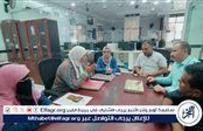 رئيس مركز ابشواى تتفقد أعمال المركز التكنولوجي ومستوي الأداء بملف التصالح