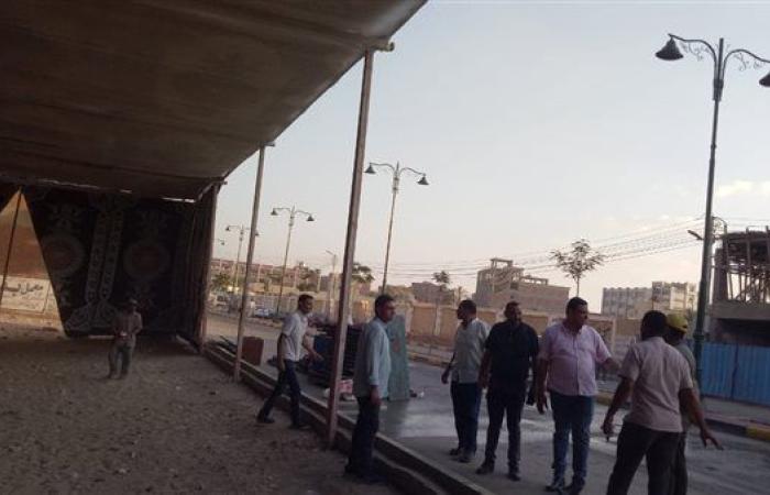 أبو حطب يتفقد التجهيزات النهائية لمعرض "أهلاً مدارس" لبيع المستلزمات المدرسية بأسعار مخفضة