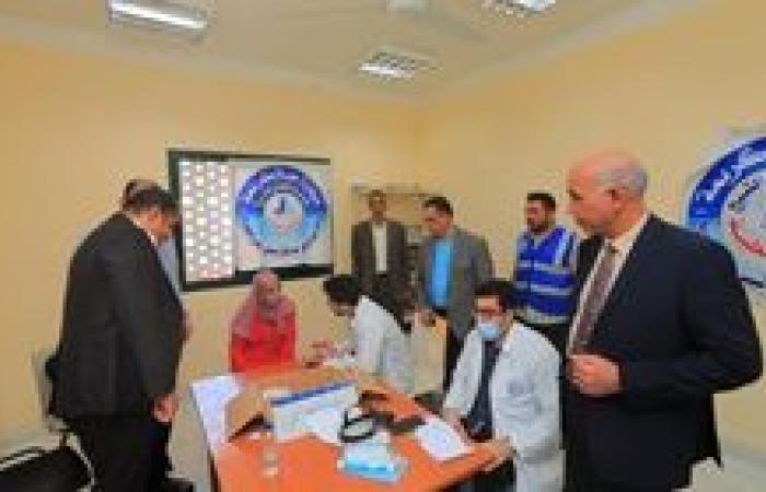 فحص 1133 مواطنا بقرية المرابعين في قافلة طبية لجامعة كفر الشيخ