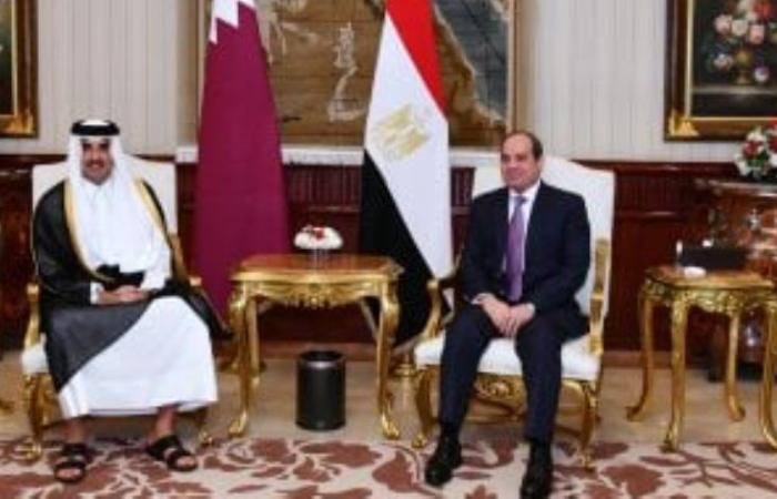 الرئيس السيسى يلتقى أمير قطر ويؤكد استعداد مصر التام لتقديم كافة أشكال الدعم لصون سيادة الدوحة
