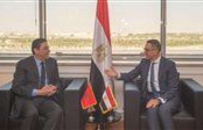 وزير الاستثمار يستقبل وزير التجارة الخارجية بالمملكة المغربية لبحث سبل تعزيز العلاقات الاقتصادية المشتركة بين البلدين
