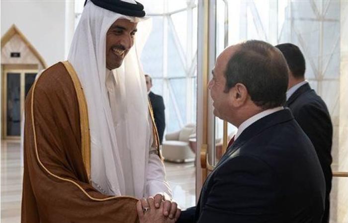 أمير قطر للسيسي: نقدر الموقف المصري الثابت تجاه القضايا العربية
