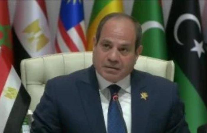 السيسي: لن نقبل بالاعتداء على سيادة دولنا ولن نسمح بإفشال جهود السلام