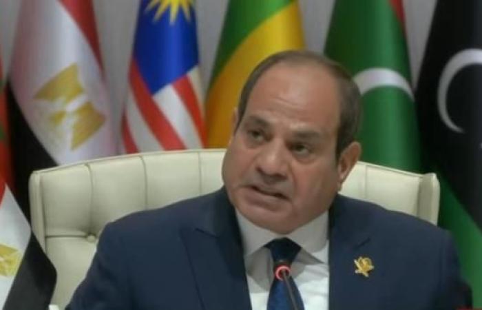 الرئيس السيسى: إسرائيل تسعى لتحويل المنطقة إلى ساحة مستباحة للاعتداءات