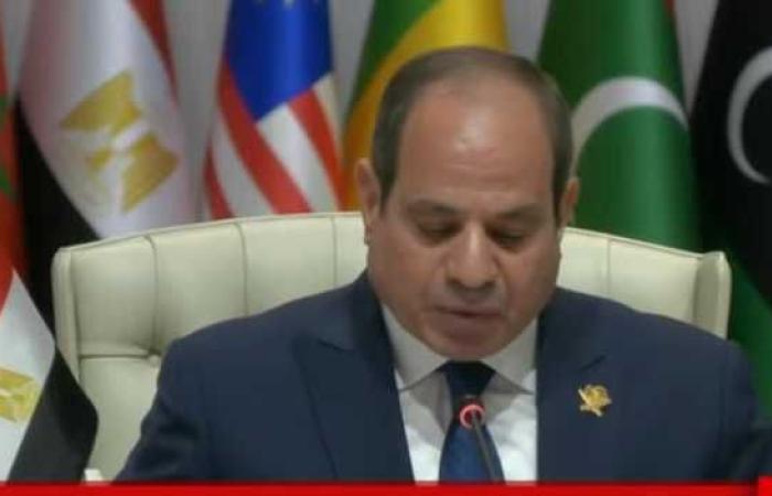 نص كلمة الرئيس السيسي في القمة العربية الإسلامية الطارئة