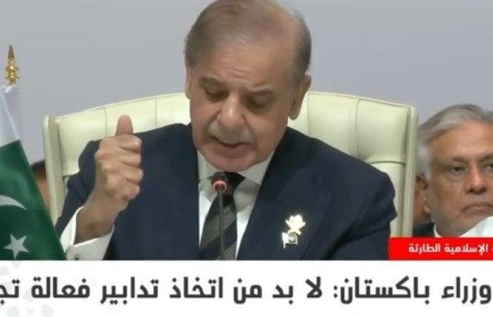 رئيس وزراء باكستان يدعو لوقف إطلاق النار بغزة وتعليق عضوية إسرائيل بالأمم المتحدة