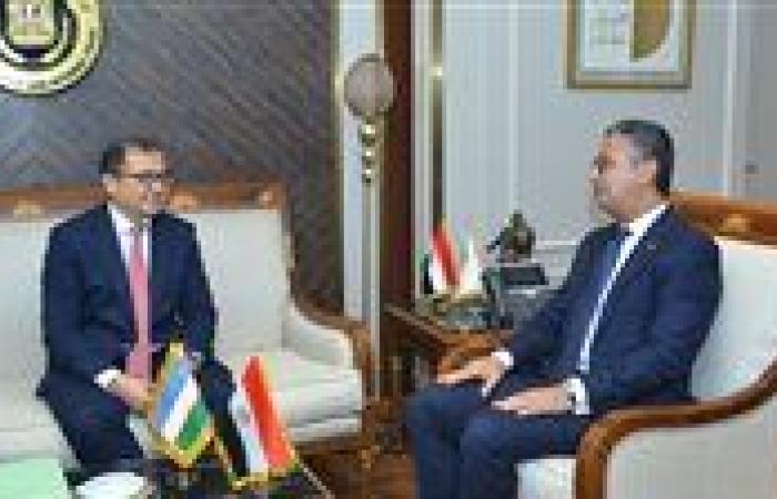 وزير التموين يبحث مع سفير أوزبكستان التعاون بمجال تتبع السلع الأساسية