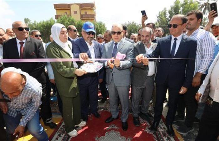 محافظ كفر الشيخ يفتتح محطة رفع الصرف الصحي بالشيخ مبارك.. صور