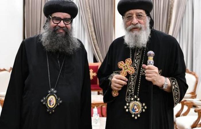 البابا تواضروس الثاني يستقبل أسقفي شبين القناطر وأبنوب