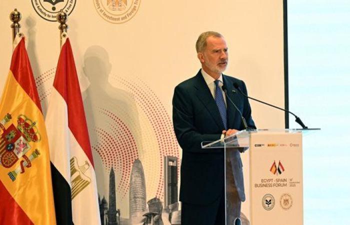 ملك إسبانيا: أكثر من 60 شركة أسبانية مستقرة بمصر ...