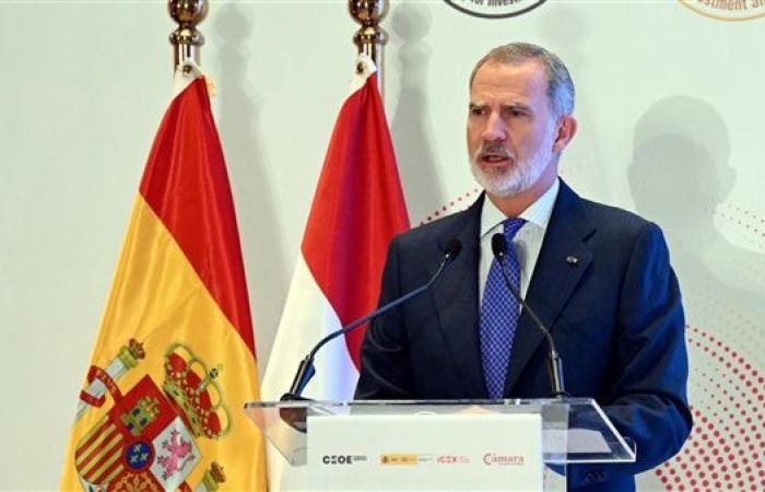 ملك أسبانيا: الشركات الأسبانية الرائدة العاملة في مصر منذ عقود ترسخت مكانتها.. وأكثر من 60 شركة أخري اليوم مستقرة في هذا البلد وتسهم بخبراتها في تطوير علاقتنا الاقتصادية والتجارية