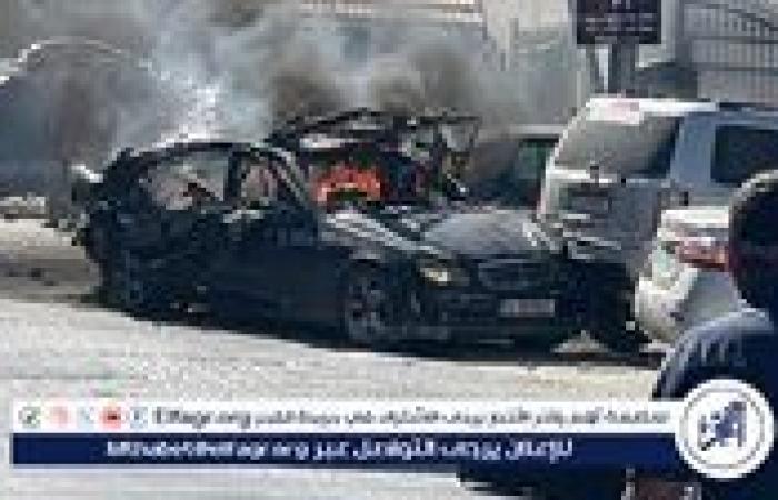 مقتل شخص وإصابة 3 نتيجة غارة إسرائيلية على سيارة أمام مدخل مستشفى في جنوب لبنان