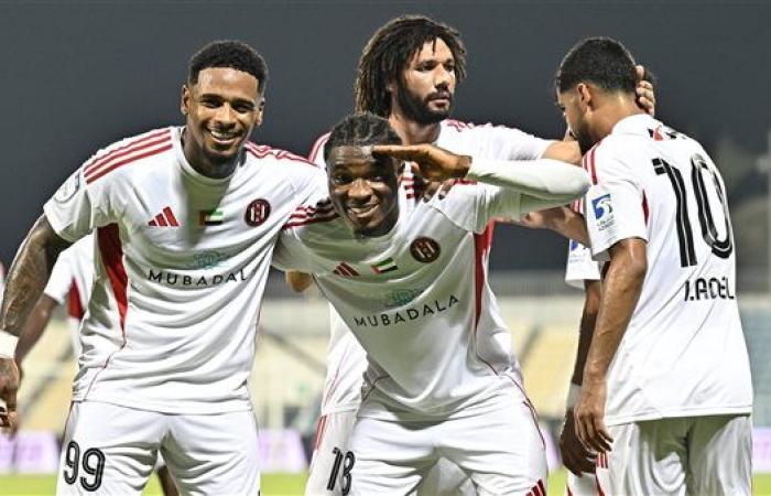 الجزيرة يكتسح بني ياس في الدوري الإماراتي بمشاركة إبراهيم عادل ومحمد النني