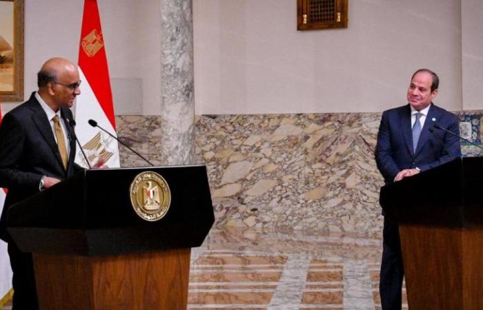 رئيس سنغافورة يوجه الدعوة إلى الرئيس السيسى لزيارة بلاده العام المقبل