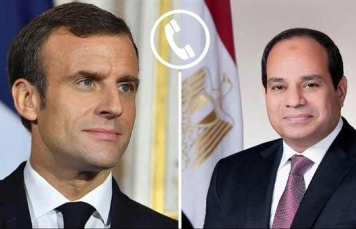 الرئيس السيسي ونظيره الفرنسي يبحثان التحضيرات لمؤتمر حل الدولتين