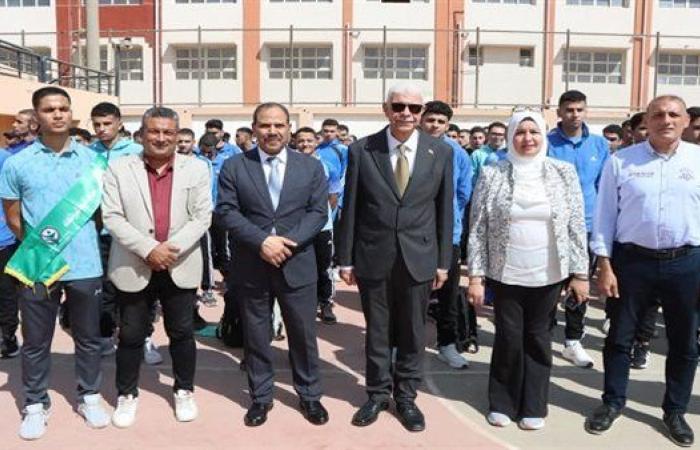 رئيس جامعة المنوفية يفتتح العام الدراسي ويهنئ طلاب كلية علوم الرياضة