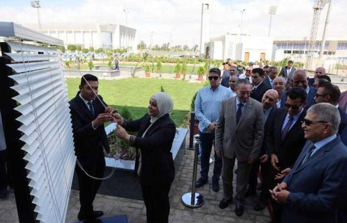 وزير الرياضة ورئيس هيئة قناة السويس يشهدان افتتاح الصالة الدولية لرفع الأثقال ” سارة سمير” بالقرية الأولمبية لقناة السويس