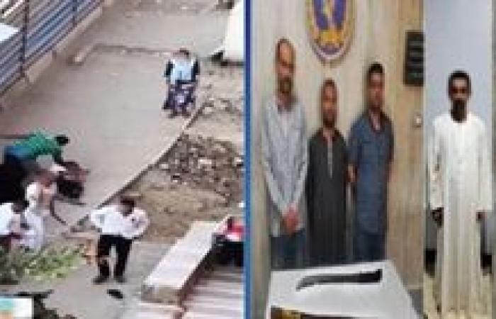 سقوط المتهمين بالتعدى علي حارس عقار وزوجته في الجيزة