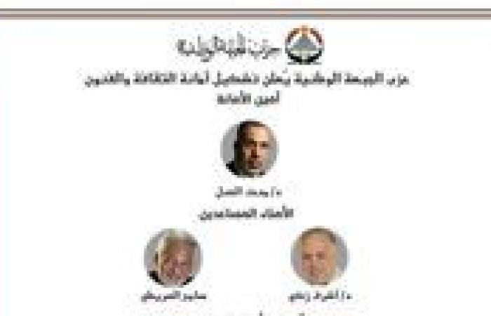 حزب الجبهة الوطنية يعلن تشكيل أمانة الثقافة والفنون برئاسة د. مدحت العدل