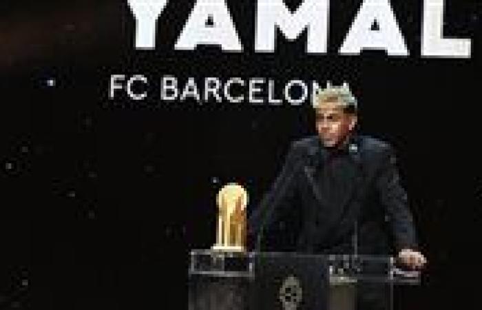 لامين يامال لاعب برشلونة يفوز بجائزة أفضل لاعب شاب في العالم