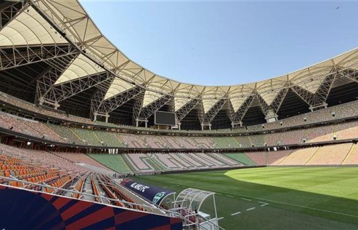 ملعب الجوهرة يتزين لاستقبال مباراة أهلي جدة وبيراميدز فى كأس الإنتركونتيننتال