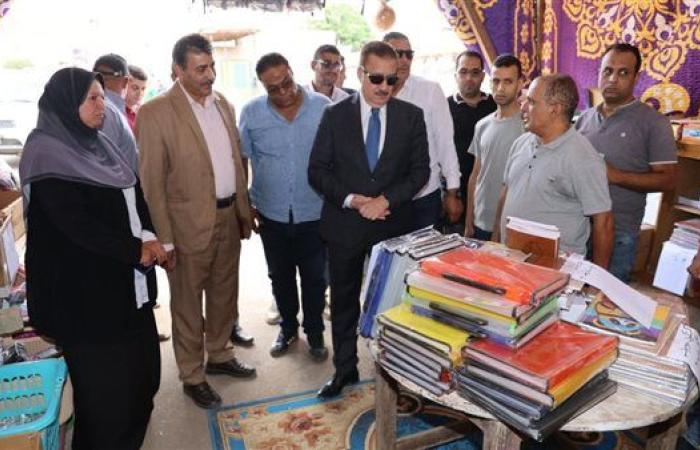 محافظ المنوفية يتفقد إنشاءات الإسكان الاقتصادي ومعرض "أهلاً مدارس" بتلا.. صور