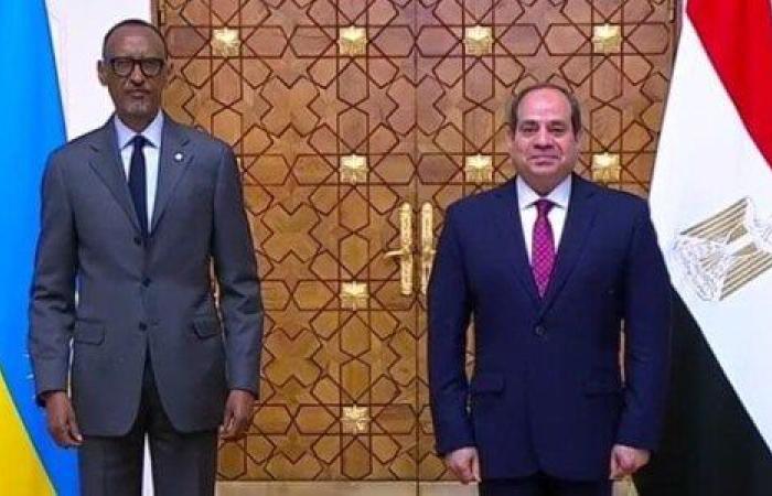 الرئيس السيسي يستقبل اليوم رئيس رواندا بقصر الاتحادية