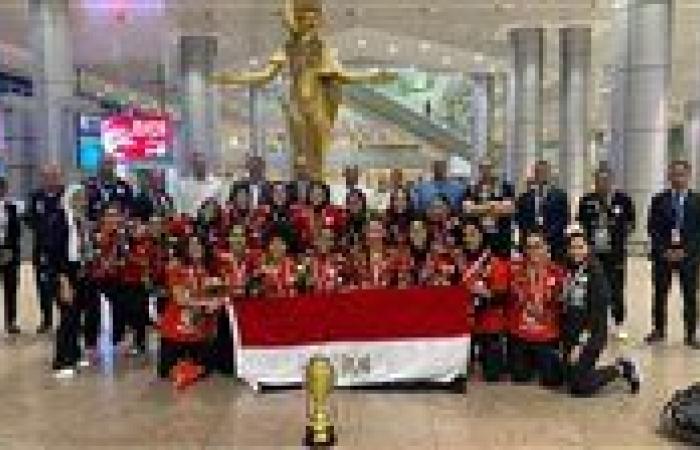 استقبال رسمي لمنتخب ناشئات مصر لكرة اليد المتوج ببطولة أفريقيا في القاهرة