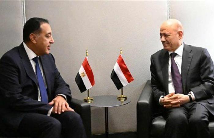 مدبولي يلتقي العليمي في نيويورك: «مصر تدعم وحدة اليمن واستقراره»| صور
