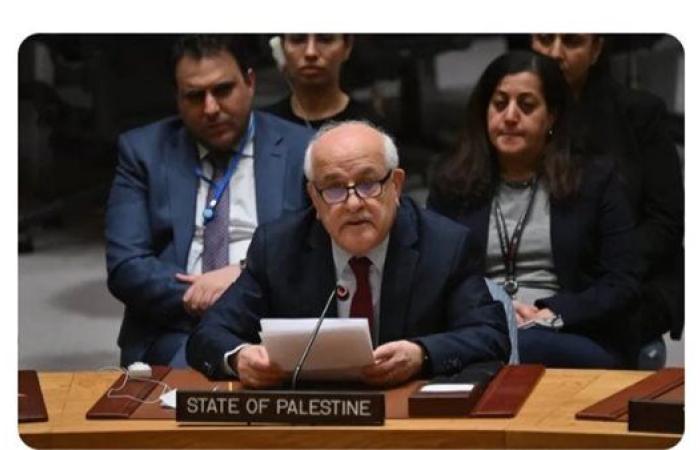 مندوب فلسطين لدى الامم المتحدة: الاعتراف بدولتنا حق وليس منة