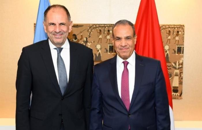 وزير الخارجية يلتقي مع نظيره اليوناني على هامش أعمال الجمعية العامة للأمم المتحدة