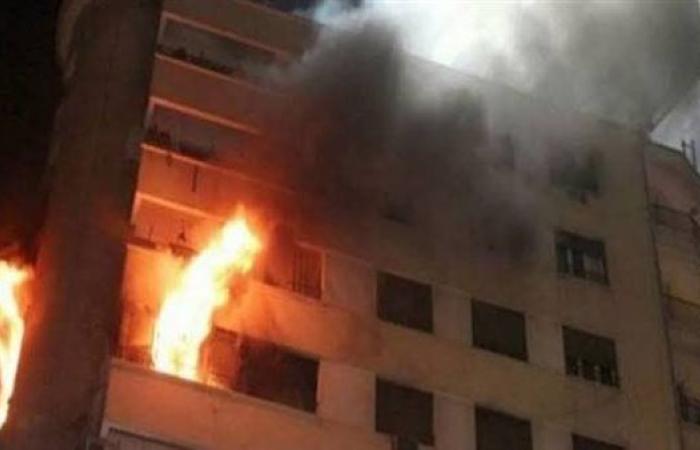 حريق هائل داخل زراعات بطريق قنا