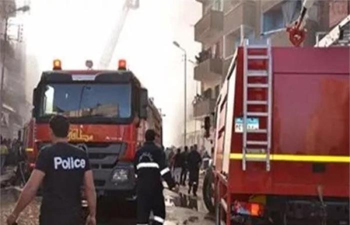 مصرع طفل وإصابة 3 في حريق هائل بعقار سكني بالقليوبية