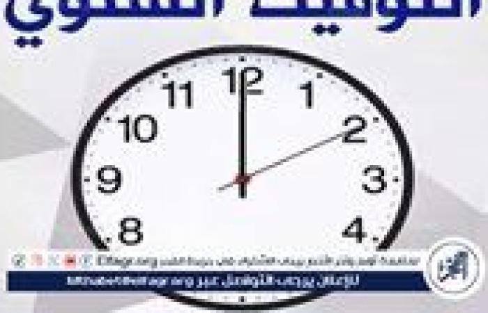 أخرها 60 دقيقة..موعد التوقيت الشتوي في مصر 2025.. متى يتم تغيير الساعة؟